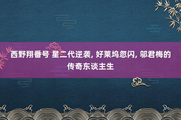 西野翔番号 星二代逆袭， 好莱坞忽闪， 邬君梅的传奇东谈主生